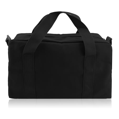 Small Tool Bag,Close Top Wide Mouth Tool Organizer Bag,Large Capacity Tool Bags for Men,Canvas Tool Storage Bag for Storage Handbag for Screwdrivers,Wrench,Pliers Hand Tools (black, 18 Inch) - color: black, size: 18 Inch