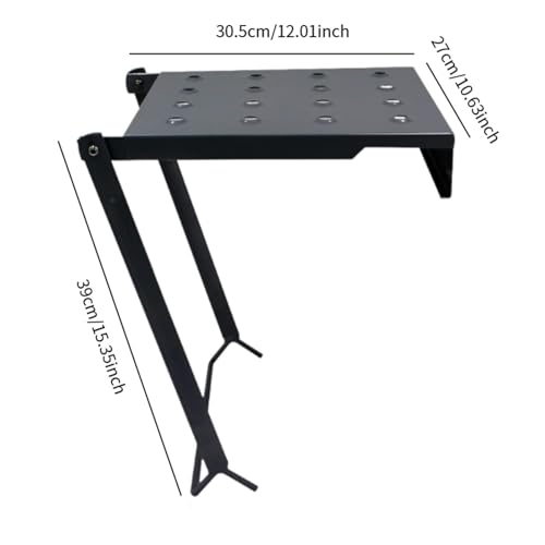 Ladder Work Platform Extension Tray Shelf Stand Non Slip Iron Sturdy Support Wide Step Attachment Suitable for Painters Tools Home Improvement 30cmx26