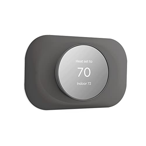 Petrichor Nest Thermostat Wall Plate - Compatible With Google Nest 2020 - Trim Kit, Cover Accessory for Easy Installation - Charcoal - color: Charcoal Grey