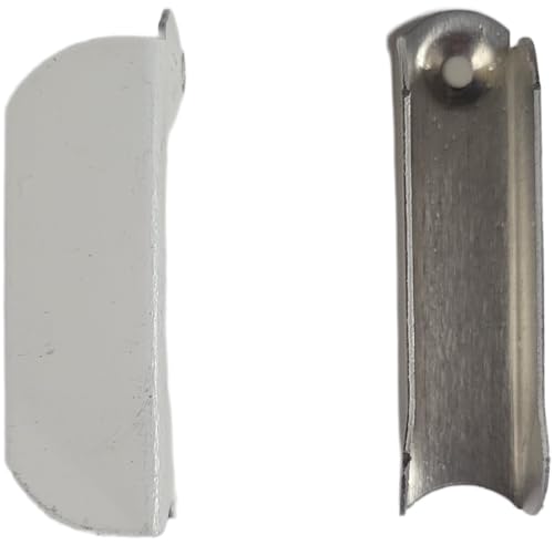 Window Screen Hangers - White, Bronze, Tan, Mill/Silver (20 Pack) (White) - color: White