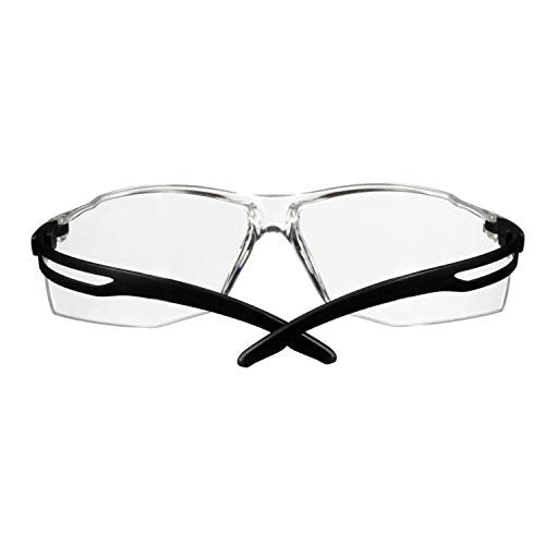 SecureFit 500 Series SF501SGAF-BLK, Black, Scotchgard Anti-Fog Coating, Clear AF-AS Lens