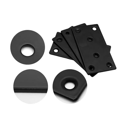 4PCS 3 x 1.6 inch Flat Straight Brace Brackets, Mending Plates for Furniture Shelf Support Corner Joint Repair - size: 3 x 1.6 inch