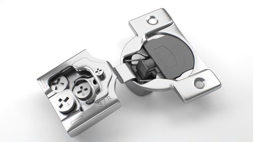 Berta 2-Pack, 3/8 inch Overlay Soft Closing Face Frame Cabinet Hinges, 105 Degree 6-Ways 3-Cam Adjustment Concealed Kitchen Cabinet Door Hinges with Screws (3/8 inch, 2 Pieces) - size: 3/8 In. Overlay | 2 Pieces