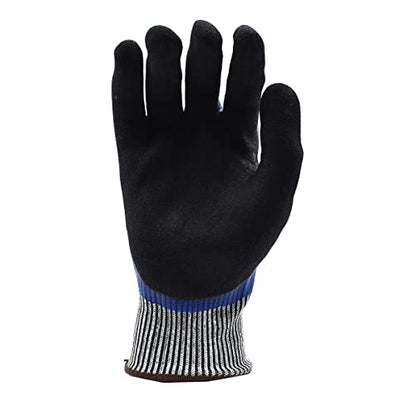 Cordova 3726 Tuf-Cor 13-Gauge HPPE/Glass Fiber Shell Gloves, Blue Full Black Sandy Palm ANSI Cut Level A4 - size: Large, style: 1-pack