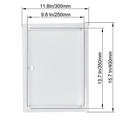 10" x 14" White Metal Access Panel, Service Shaft Door, Plumbing, Electricity Heating Alarm Wall for Drywall, Bathroom Services Hole Cover, Wall Covering - size: 10" x 14"