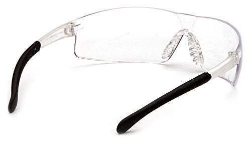 Pyramex Provoq Safety Eyewear Blue Mirror Lens Black Temples - color: Clear Anti-fog Lens/ Black Frame