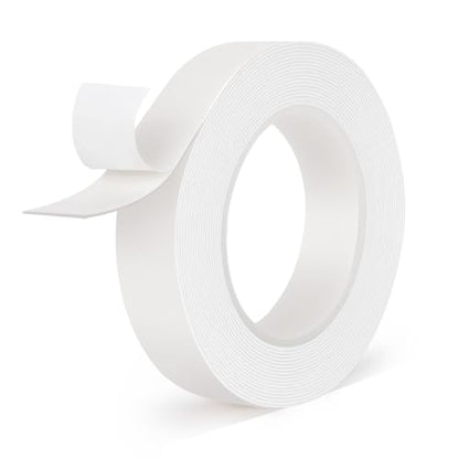 Hasaky Removable Double Sided Tape 18ft, Picutre Hanging Strips Damage Free,Heavy Duty Mounting Tape Wall Adhesive Strips for Poster Carpet Rug Art Craft Scrapbook - size: 1in X 20ft