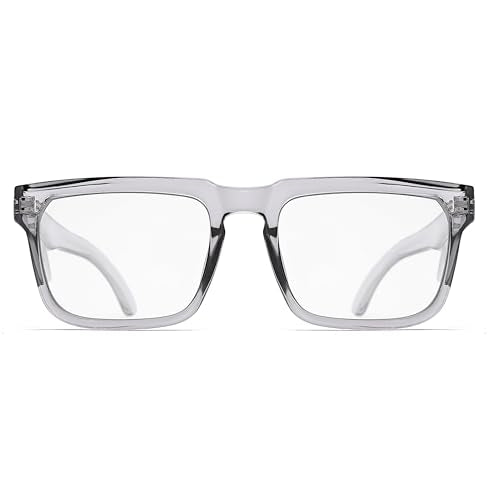 Z87 High-Visibility Construction Anti-Fog Photochromic UV400 Blue Light Blocking Impact Resistant Safety Glasses - color: Gray