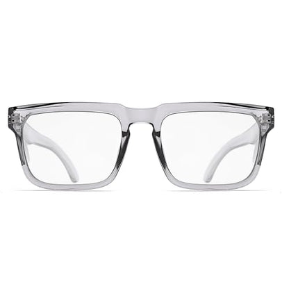 Z87 High-Visibility Construction Anti-Fog Photochromic UV400 Blue Light Blocking Impact Resistant Safety Glasses - color: Gray