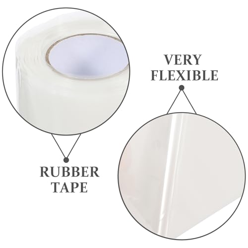 Waterproof Self-Adhesive Rubber Tape 5cm X 1m X 1mm Thick PVC Leak Repair Tape for Water Pipe Sealing and Plumbing Maintenance