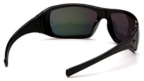 Pyramex Goliath Safety Eyewear Black Frame Clear Anti Fog Lens - color: Black Frame/Ice Orange Lens