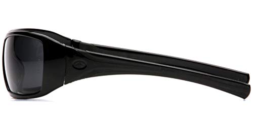 Pyramex Goliath Safety Eyewear Black Frame Clear Anti Fog Lens - color: Black Frame/Gray Lens