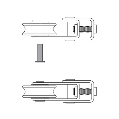 Prime-Line D 1799 1-1/2 In. Patio Door Roller Replacement Kit (2 Pack) - size: 1-1/2 in.