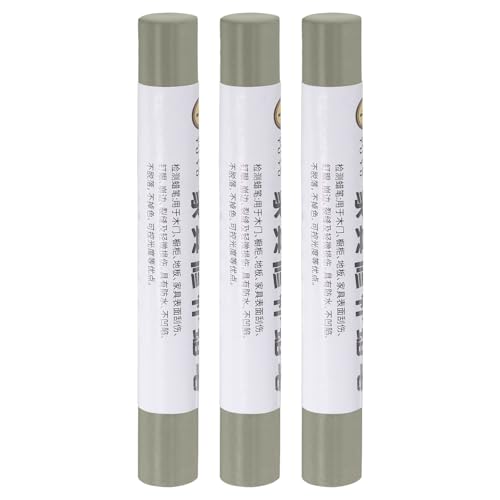 uxcell Furniture Repair Crayons, 3Pcs - Wood Wax Filler Stick, Furniture Markers Touch Up - for Scratches Holes Tables Desks Wooden Floors Cover Ups, Oil Blend Gray - color: Oil Blend Gray