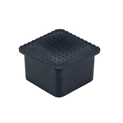 Square Furniture Feet Pads PVC Rubber Queit Chair Leg Caps Inner Size 1.6" x 1.6" Fit for Square Chair Feet Floor Protectors, Black-4 Packs - size: 40x40mm/1.6" x 1.6",4 PCS