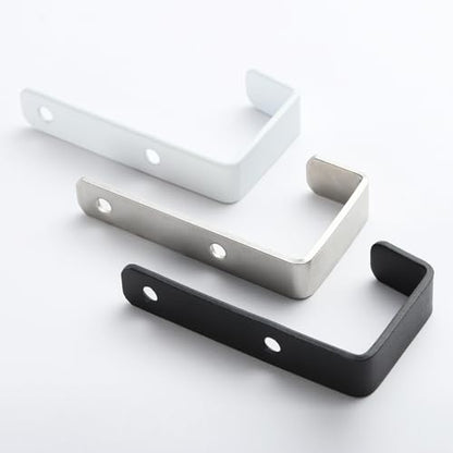 Stainless Steel Hooks for Hanging, Heavy Duty Hooks, Coat Hook, Wall Hooks Wall Mounted Hook Towel Hook Garage Holder Screw Hanger, 6 Pack (White) - color: White