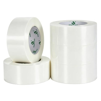 BOMEI PACK 5-Pack White Duct Tape Heavy Duty - 2 inches x 35 Yds Waterproof No Residue Strong Adhesive Duct Tape Tearable for Indoor Outdoor Use,Multi Purpose Home Repair - color: White