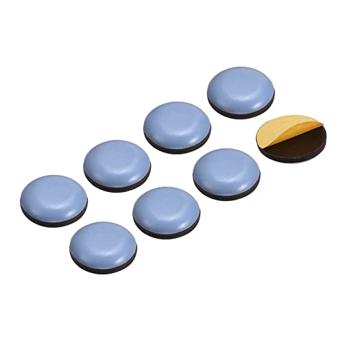 uxcell 25/32-Inch Round PTFE Furniture Sliders, Adhesive Self Stick for Wood Floors, Ceramic Tile and Carpeting 8pcs - size: 25/32-Inch