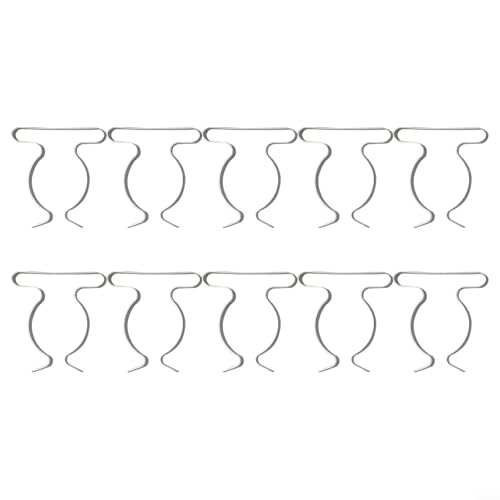 10 Pack Heavy Duty Manganese Steel Spring Terry Clips Wall Mount Tool Holders for Garage, Shed, and Workshop Organization, Fits 0.24 to 2 Inch Handles(50mm) - size: 50mm