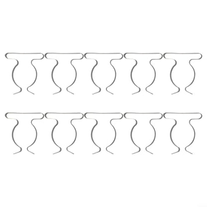 10 Pack Heavy Duty Manganese Steel Spring Terry Clips Wall Mount Tool Holders for Garage, Shed, and Workshop Organization, Fits 0.24 to 2 Inch Handles(50mm) - size: 50mm