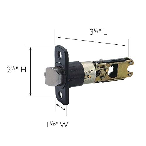Design House 783340 Universal 6-Way Replacement Entry Latch Oil Rubbed Bronze - color: Oil Rubbed Bronze, size: Universal