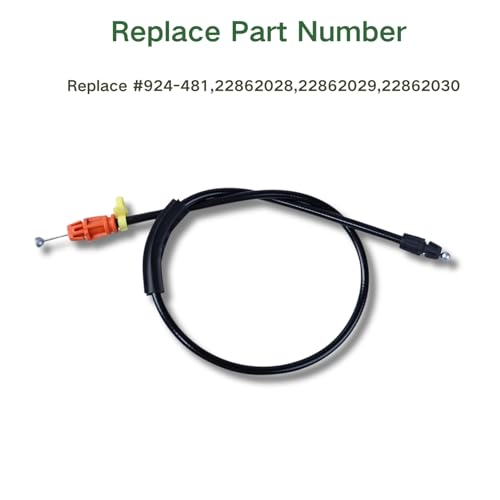 25.8" Door Latch Cable Kit for 2007-2014 Chevy Tahoe Silverado Yukon Sierra Escalade, Driver/Passenger Side Front Inside Door Handle Latch Release Cable for Power Door Locks-Replace 924-481 22862028