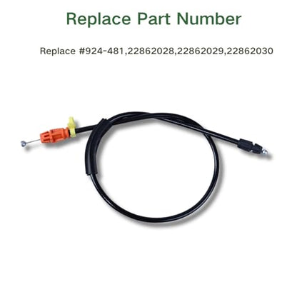 25.8" Door Latch Cable Kit for 2007-2014 Chevy Tahoe Silverado Yukon Sierra Escalade, Driver/Passenger Side Front Inside Door Handle Latch Release Cable for Power Door Locks-Replace 924-481 22862028