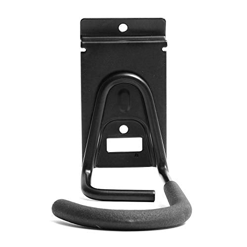 Slatwall Bike Hooks, Heavy Duty Bicycle Hangr with PVC Coating, Wall Mount Vertical Bicycle Storage Rack (2 Pack, Black)