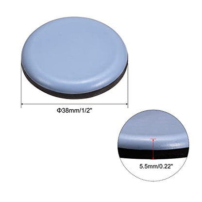 uxcell 1 1/2-Inch Round PTFE Furniture Sliders, Adhesive Self Stick for Wood Floors, Ceramic Tile and Carpeting 8pcs - size: 1 1/2-inch