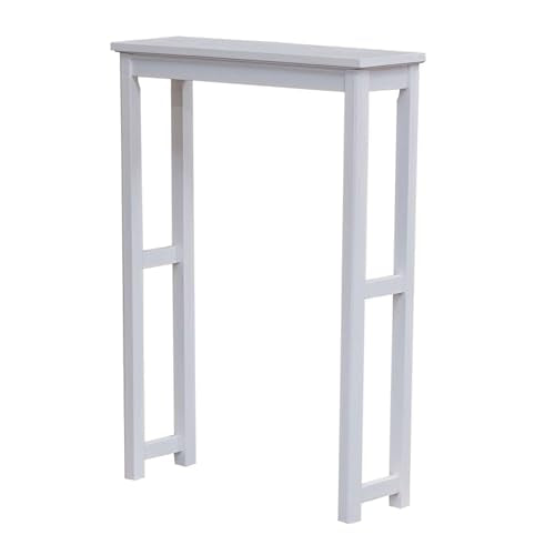 Dorset Over-the-Toilet Storage Shelf – 27" W x 37" H Space Saver Rack with Single Open Shelf for Towels & Toiletries – Minimalist Modern Design & Easy Assembly Bathroom Organizer by Alaterre Furniture - size: Toilet Shelf