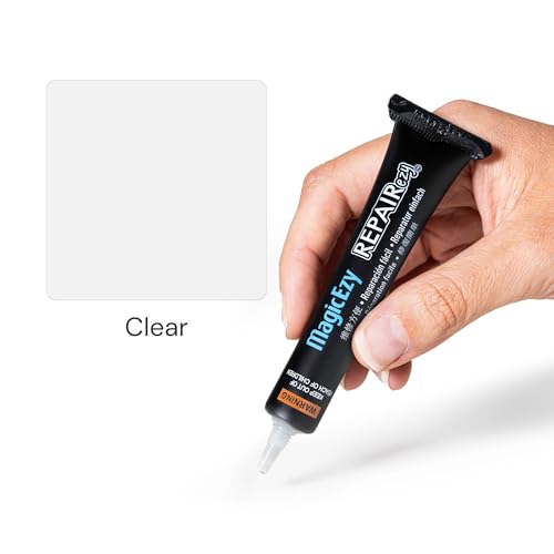 MagicEzy Tile Repairezy (Clear): Clear Scratch Repair Touch Up Filler for Scratch Removal and Chip Repair on Tiles, Kitchen Cupboards, Enamel, Vases, Ceramic - color: Clear
