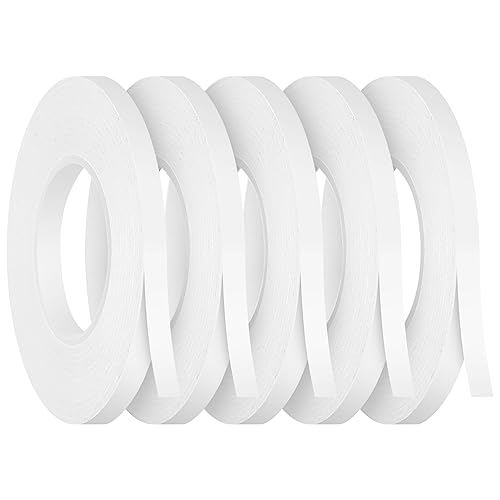 Kesote 5 Rolls Double Sided Tape for Crafts Scrapbooking Card Making, 1/4" Thin Double Sided Adhesive Tape Roll - size: 1/4 in