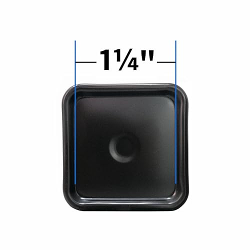 SoftTouch 2-1/2" Square Reusable Carpet Bottom Furniture Caster Cups for Office Chairs, Desks, and Carts, Furniture Wheel Caster Cups for Carpet and Hardwood Surfaces, 12-Pack, Brown/Gray - size: 1-3/4 Inch, 12 Pack, style: Square