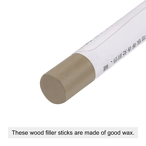 uxcell Wood Wax Filler Stick, Furniture Crayons Wooden Repair Wax Filler Stick Touch Up Wax Paint Pens for Scratches Holes Floor Laminate Tables Desks, Green Brown - color: Green Brown