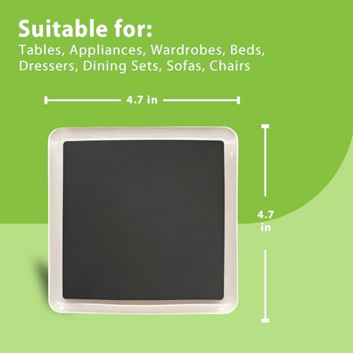 12 Pack Furniture Sliders for Carpet Hardwood Tile Heavy Moving, 4.7 Inch Movers Pads Protectors Large Gliders for Sofa Couch Bed Cabinet (Beige, 4.7") - size: 4.7"