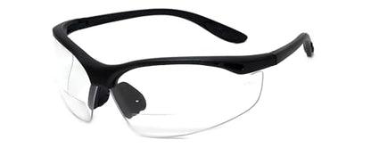 Calabria 91348 Anti Fog Bifocal Reading Safety Glasses Readers +1.50 Clear Men Women Wrap Around Eye Protection Shatterproof - color: Clear