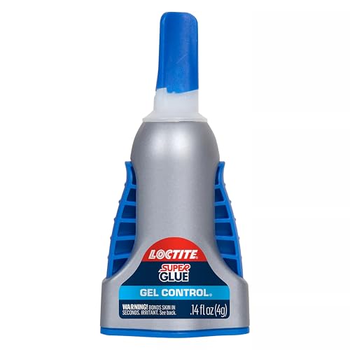 Loctite Super Glue Gel Control, Clear, 0.14 fl oz Bottle, 6 Pack - Superglue for Plastic, Wood, Metal, Crafts & Repair, Cyanoacrylate Adhesive Instant Glue, Quick Dry - size: 6 Pack
