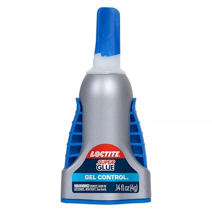 Loctite Super Glue Gel Control, Clear, 0.14 fl oz Bottle, 6 Pack - Superglue for Plastic, Wood, Metal, Crafts & Repair, Cyanoacrylate Adhesive Instant Glue, Quick Dry - size: 6 Pack