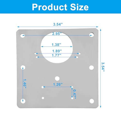 6 PCS Cabinet Door Hinge Repair Plates, Stainless Steel Hinge Repair Kit with Mounting Screws, for Kitchen, Cupboard, Cabinet Doors, Locker