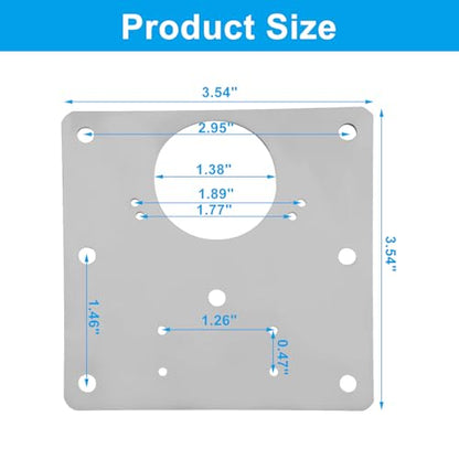 6 PCS Cabinet Door Hinge Repair Plates, Stainless Steel Hinge Repair Kit with Mounting Screws, for Kitchen, Cupboard, Cabinet Doors, Locker