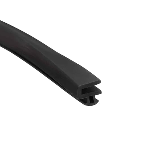 Kerf Weather Stripping Seal Strip (19.68ft x 5/16") - l Shape Kerf Noise Reduction Rubber Flange Window Weatherstrip Seal for Door Frame Windows Card Slot, Black - color: Black, size: 19.68ft x 5/16"