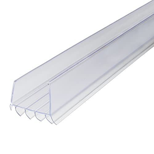 M-D Building Products Vinyl Cinch U-Shape Door Bottom Seal, Slide-On Weatherstripping Draft Stopper, Easy to Install, Fits 36” x 1-3/4” Doors, Fills 3/8”- 3/4” Gaps, 43338, Clear - color: Clear, size: 36 Inch