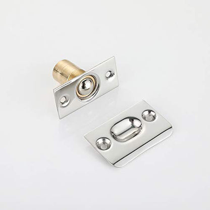 JQK Closet Ball Catch Door Hardware, Stainless Steel Catch Adjustable with Strike Plate, Chrome Finish 4 Pack, HBC100-CH-P4 - color: Chrome, size: 4 Pack