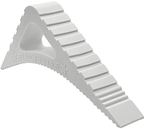 Rubber Door Stopper & Window Wedge, Award Winning Decorative Doorstop, Multi-Surface Door Stoppers for Home, Office, Schools, Made in Spain, White - color: White