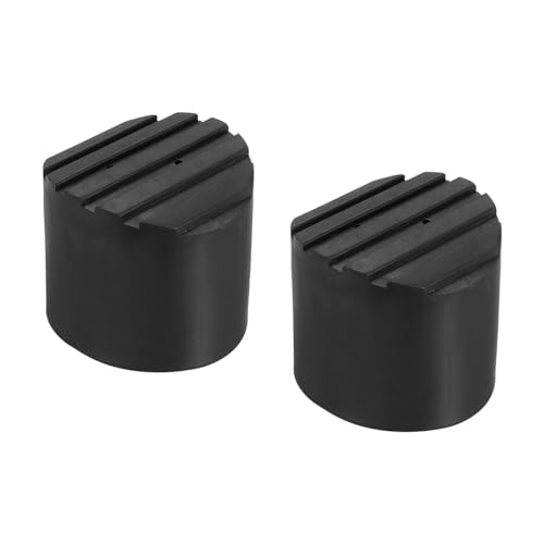 PATIKIL Ladder Non Slip Feet 1.9"/48mm, 2Pcs Rubber Round Foot Protective Mat Cushion Replacement for Telescopic Folding Extension Ladder Protection, Black - color: 48mm