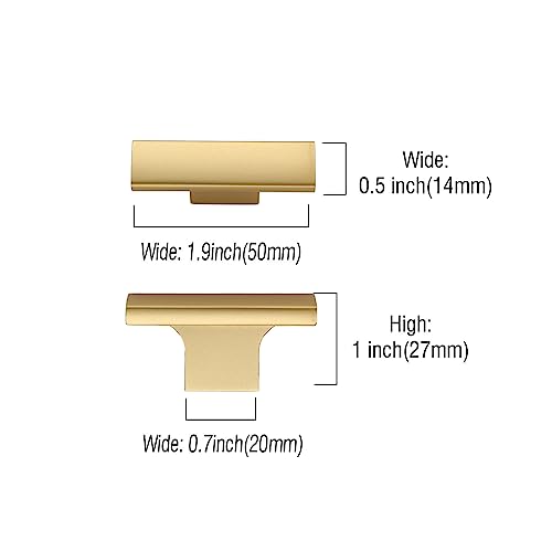 Asidrama 20 Pack Matte Champagne Gold Kitchen Cabinet Knobs Dresser Knobs Drawer Knobs Cabinet Hardware Zinc Knobs for Dresser Drawers - color: Gold, style: 20 Pack