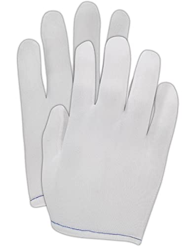 MAGID 4311-S Clean Master 4311 Loose Fit Nylon Tricot Gloves, White , Small (Pack of 12) - size: 6/XS, style: 12 Pairs