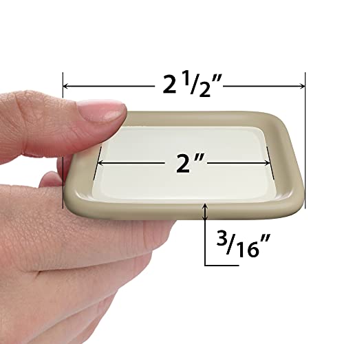 Furniture Sliders for Hardwood Floors X-Protector 12 PCS - 2” Furniture Floor Protectors – Beige Furniture Coasters – Carpeted Pads – Moving Furniture Pads Sliders! - size: 2 Inch 12 Pcs Square Beige