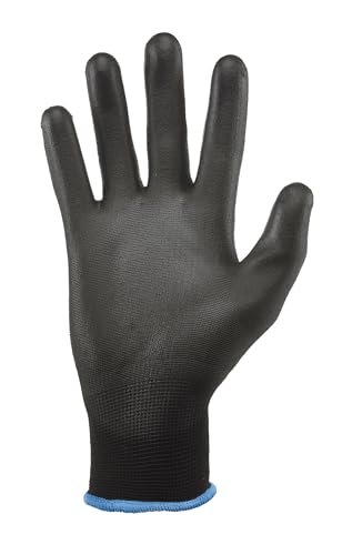 GORILLA GRIP 25053-26 Never Slip, Maxiumum Grip All-Purpose Gloves (Large) - color: Black/Blue, size: Large, style: 1