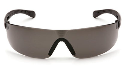 Pyramex Provoq Safety Eyewear Blue Mirror Lens Black Temples - color: Gray Lens/ Black Frame